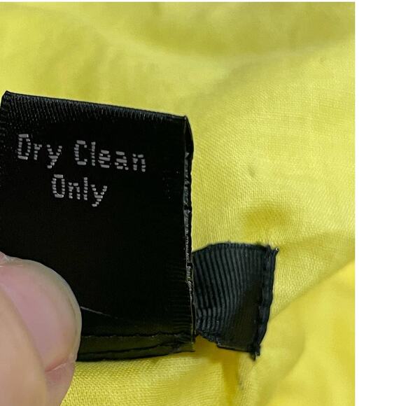 J. Crew Collection Dress Sz 0 Sheath Floral Keyhole Pockets Yellow Silk MSRP$298 - Picture 11 of 12